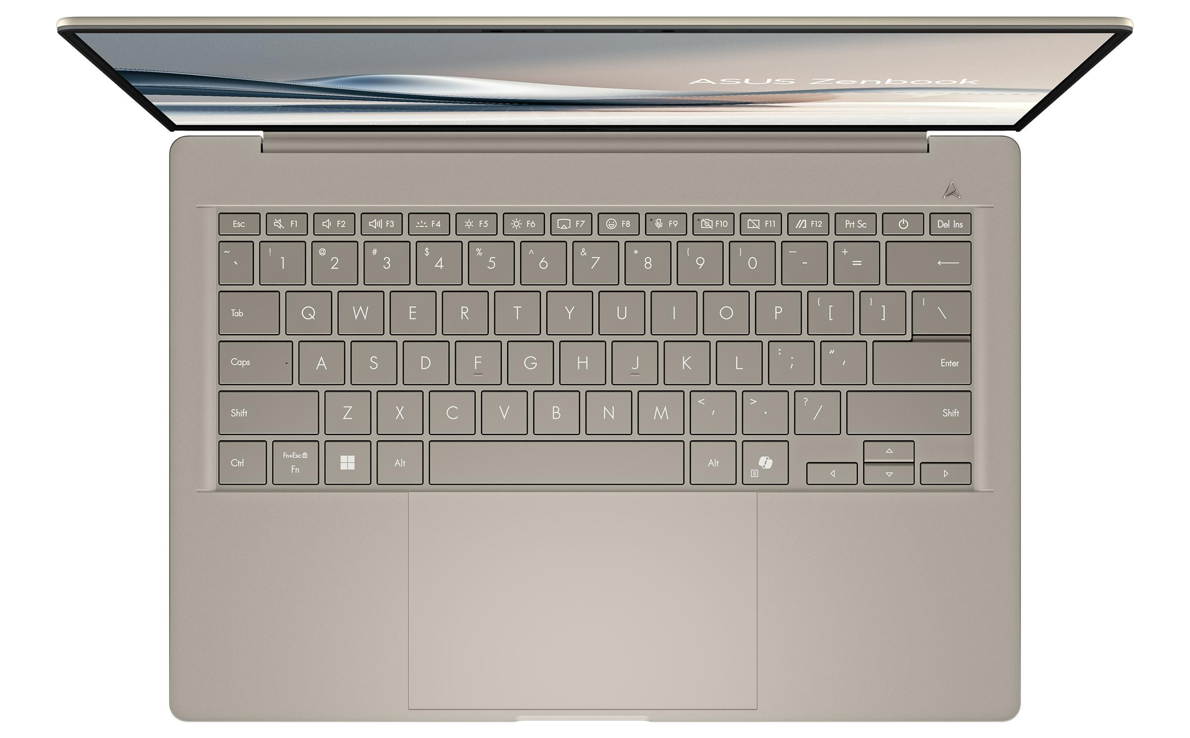 ASUS Zenbook A14 UX3407RA-QD020W X Elite X1E 78 100 14.0" WUXGA OLED 60Hz 400nits Glossy 32GB LPDDR5X SSD1TB Qualcomm Adreno GPU WLAN+BT Cam 70WHrs Win11 Zabriskie Beige - zdjęcie 2