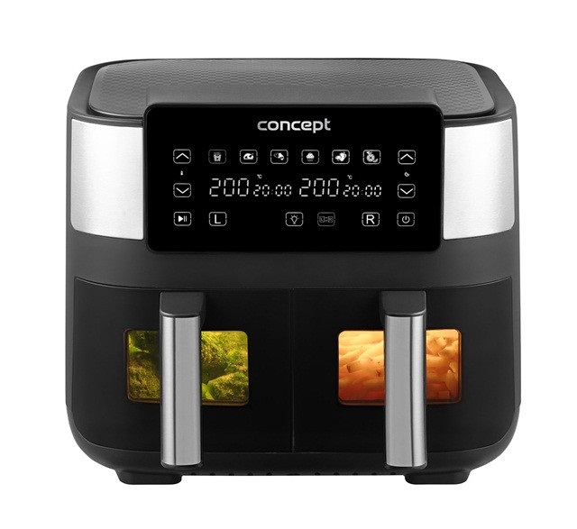 Frytkownica beztłuszczowa double Air Fryer CONCEPT FR8000 - zdjęcie 4