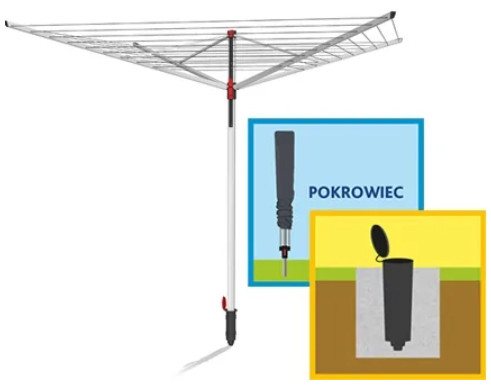 Suszarka zewnętrzna Vileda Sun Lift 50 - zdjęcie 8