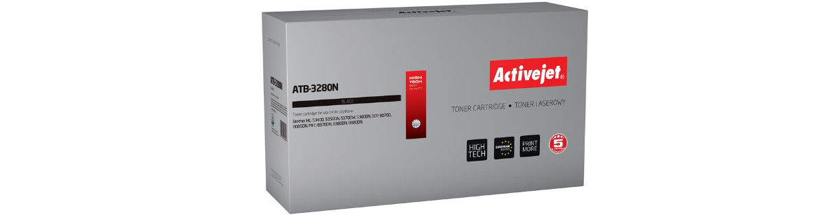 Activejet ATB-3280N Toner do drukarki Brother, Zamiennik Brother TN-3280; Supreme; 8000 stron; czarny. - zdjęcie 6