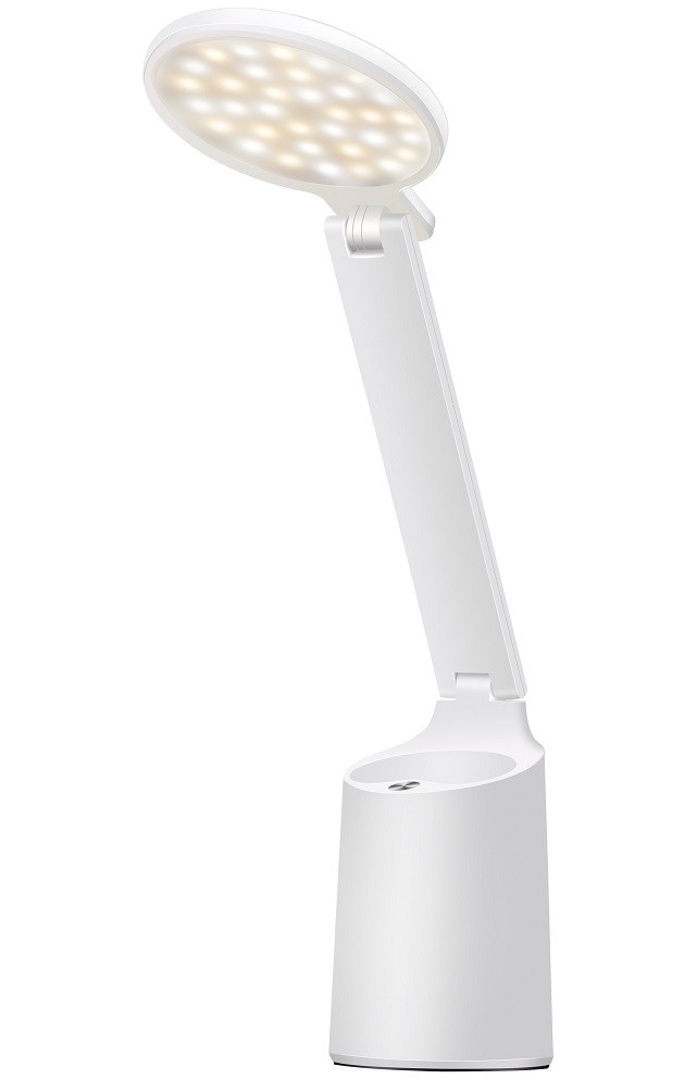 Nowoczesna lampka na biurko LED Activejet FUTURE biała z wbudowaną baterią akumulatorem wielokrotnego ładowania - zdjęcie 3