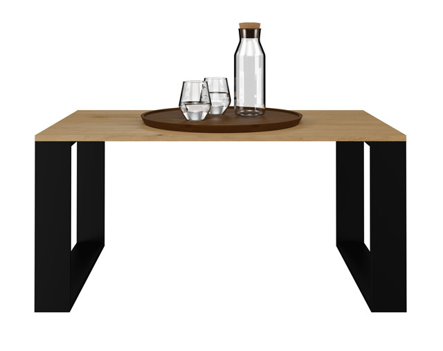 Stolik ława MODERN 90x58xH50 artisan/czarny - zdjęcie 3