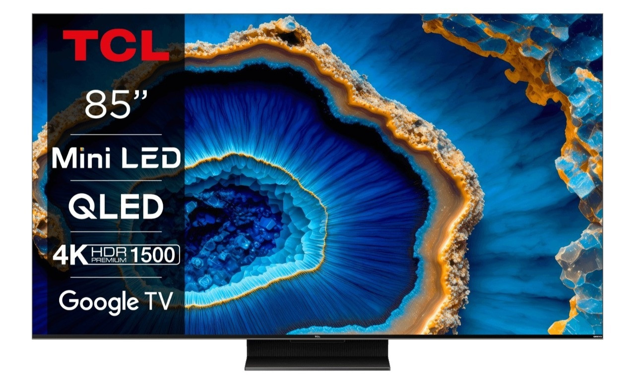 Telewizor TCL 85C805 QLED 85'' 4K Ultra HD 144Hz Google TV Dolby Vision IQ Czarny - zdjęcie 1