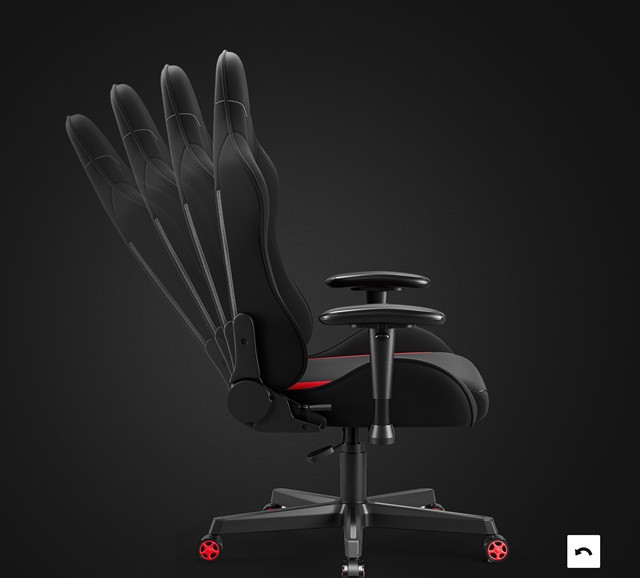 Fotel gamingowy DIABLO X-ST4RTER fotel czarno-czerwony - zdjęcie 3