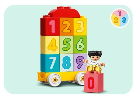 LEGO DUPLO 10954 Pociąg z cyferkami nauka liczenia - zdjęcie 5