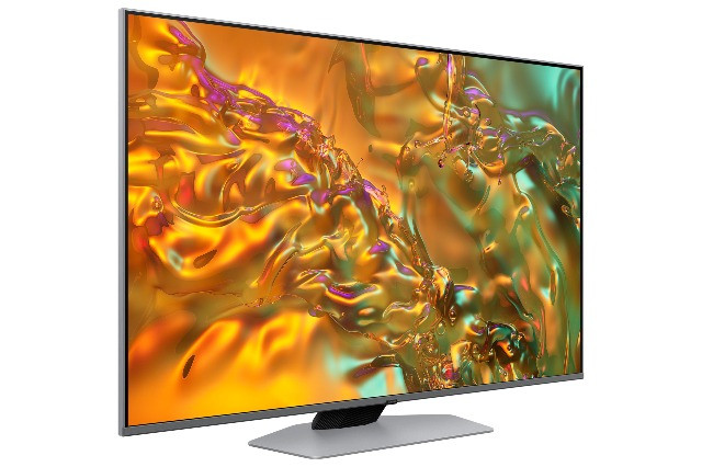 Telewizor Samsung QE50Q80DATXXH QLED 50'' 4K Ultra HD Tizen Dolby Atmos DVB-T2 Srebrny - zdjęcie 3