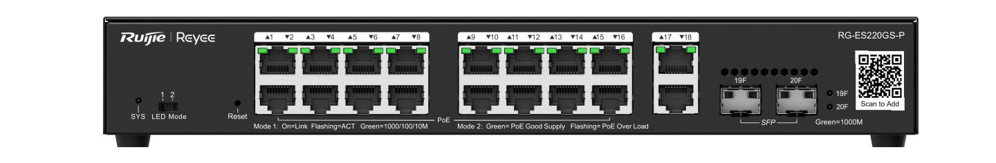 Switch Smart Ruijie Reyee RG-ES220GS-P - zdjęcie 1