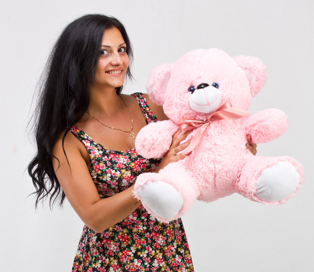 Miś TOMMY 65cm różowy - zdjęcie 1