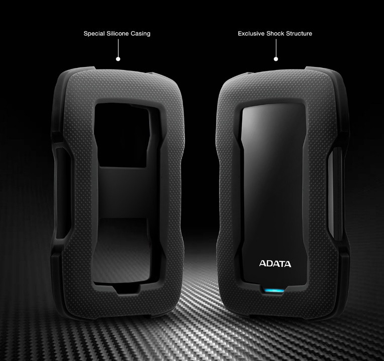 Dysk zewnętrzny HDD ADATA HD330 AHD330-1TU31-CBL (1TB; 2.5"; USB 3.2; niebieski) - zdjęcie 1