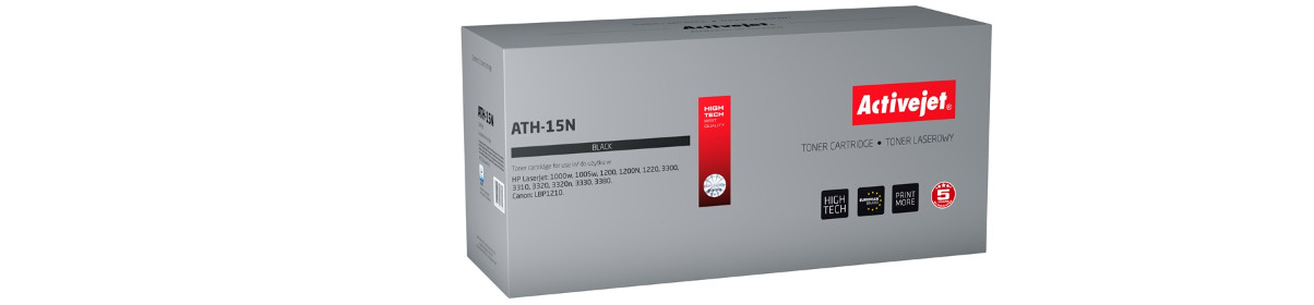 Activejet ATH-15N Toner do drukarek HP, Canon, Zamiennik HP 15A C7115A, Canon EP-25; Supreme; 3000 stron; czarny. - zdjęcie 6