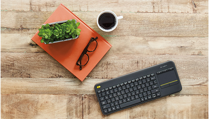 Klawiatura Logitech K400 plus bezprzewodowa, czarna - zdjęcie 6