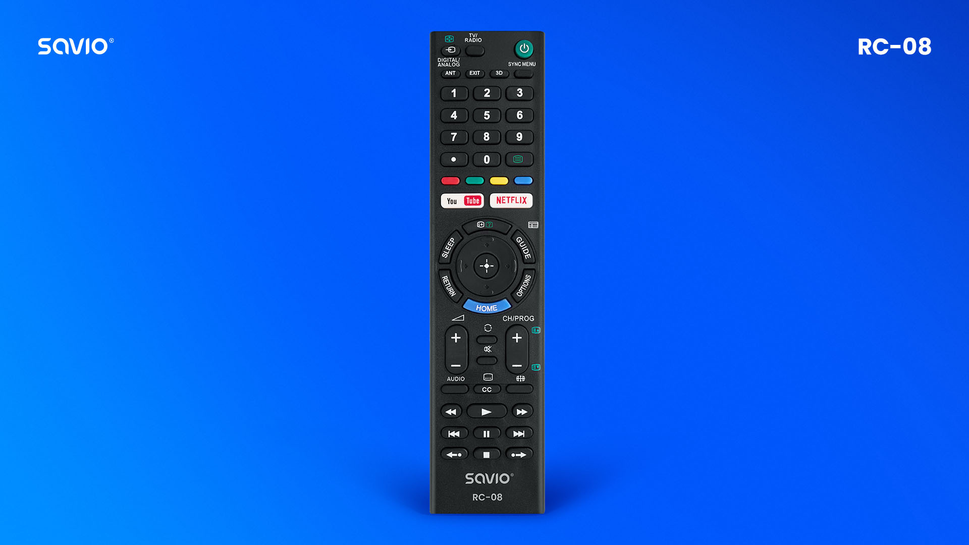 SAVIO PILOT UNIWERSALNY/ZAMIENNIK DO TV SONY RC-08 - zdjęcie 1