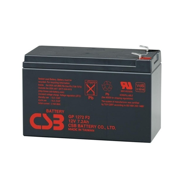 Akumulator CSB GP1272F2 12V 7,2Ah - zdjęcie 1