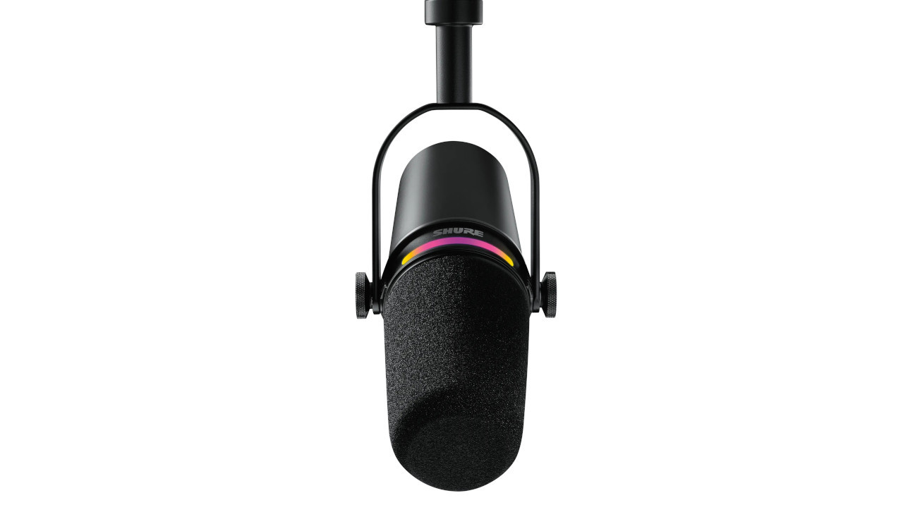 Shure MV7+-K-BNDL - Mikrofon lektorski/wokalny ze złączem XLR/USB-C Czarny + statyw biurkowy GATOR - zdjęcie 2