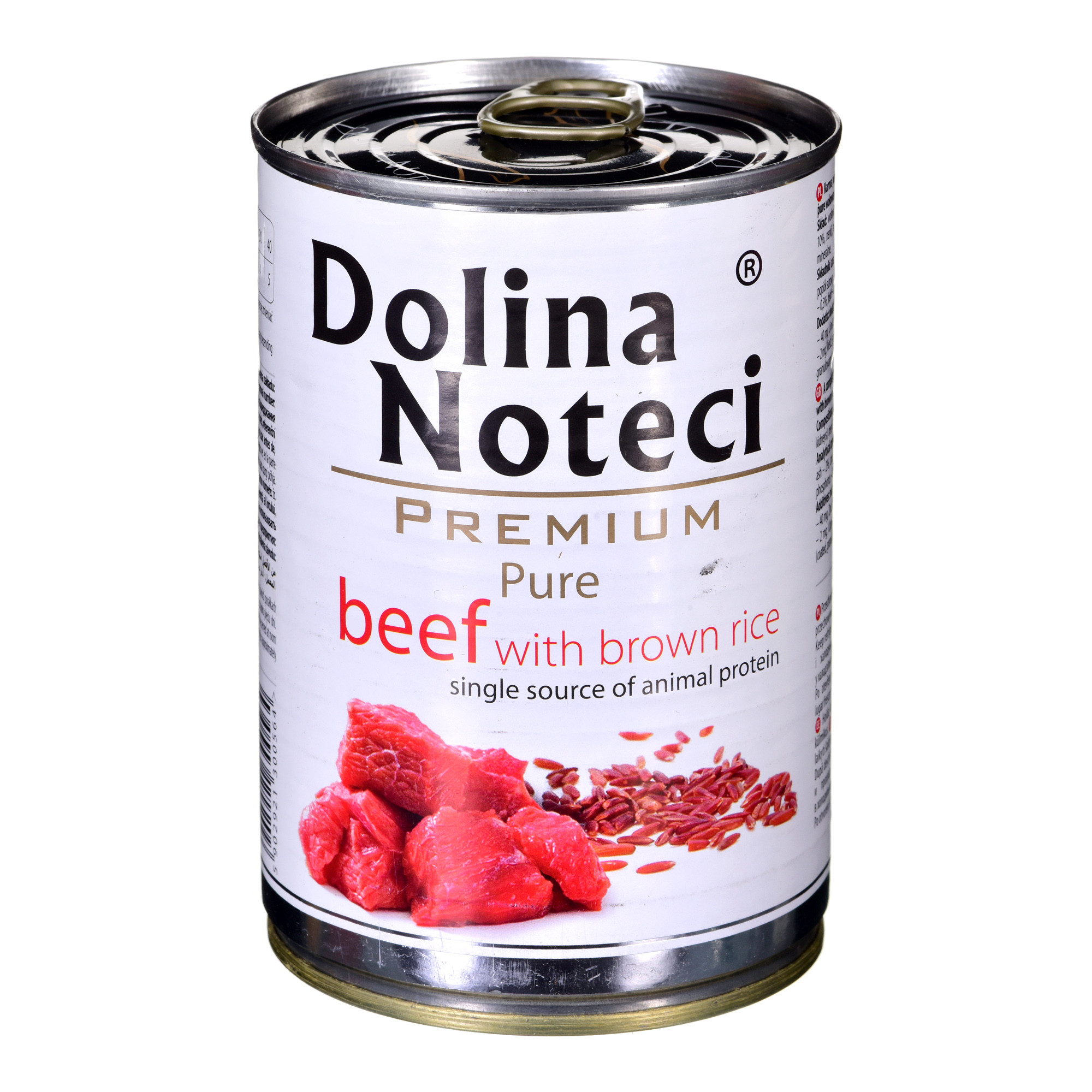 DOLINA NOTECI Premium Pure bogata w wołowinę z ryżem brązowym - mokra karma dla psa - 400g - zdjęcie 1