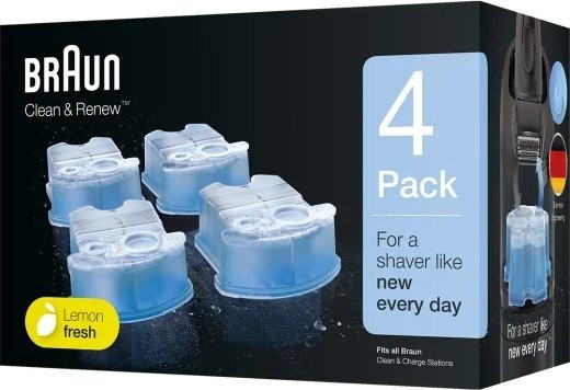 Wkład czyszczący BRAUN do golarki 4 pack - zdjęcie 1