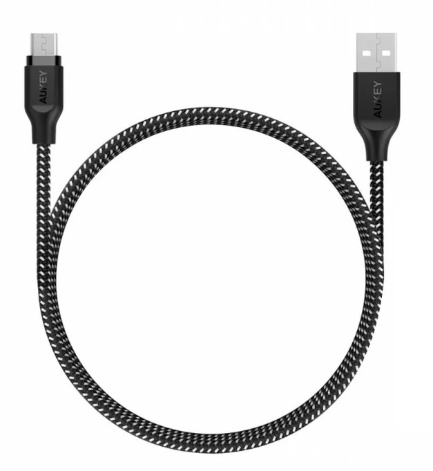 AUKEY KABEL USB-A - MICROUSB 2.0, QC 12W, 2M - zdjęcie 1
