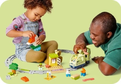 LEGO DUPLO TOWN 10427 Most i Tory Kolejowe - Zestaw Rozszerzający - zdjęcie 4