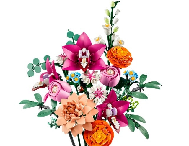 LEGO ICONS 10342 Botanicals - Piękny bukiet różowych kwiatów - zdjęcie 2
