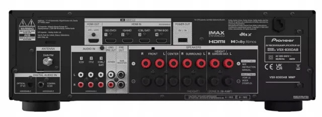 Amplituner Kina Domowego Pioneer  VSX835D ( czarny ) - zdjęcie 2