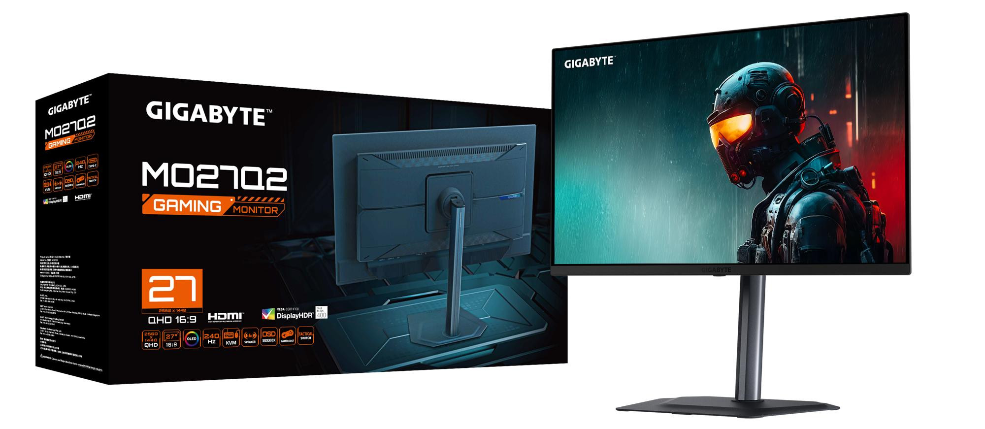 MONITOR GIGABYTE OLED 27" MO27Q2 240Hz - zdjęcie 5