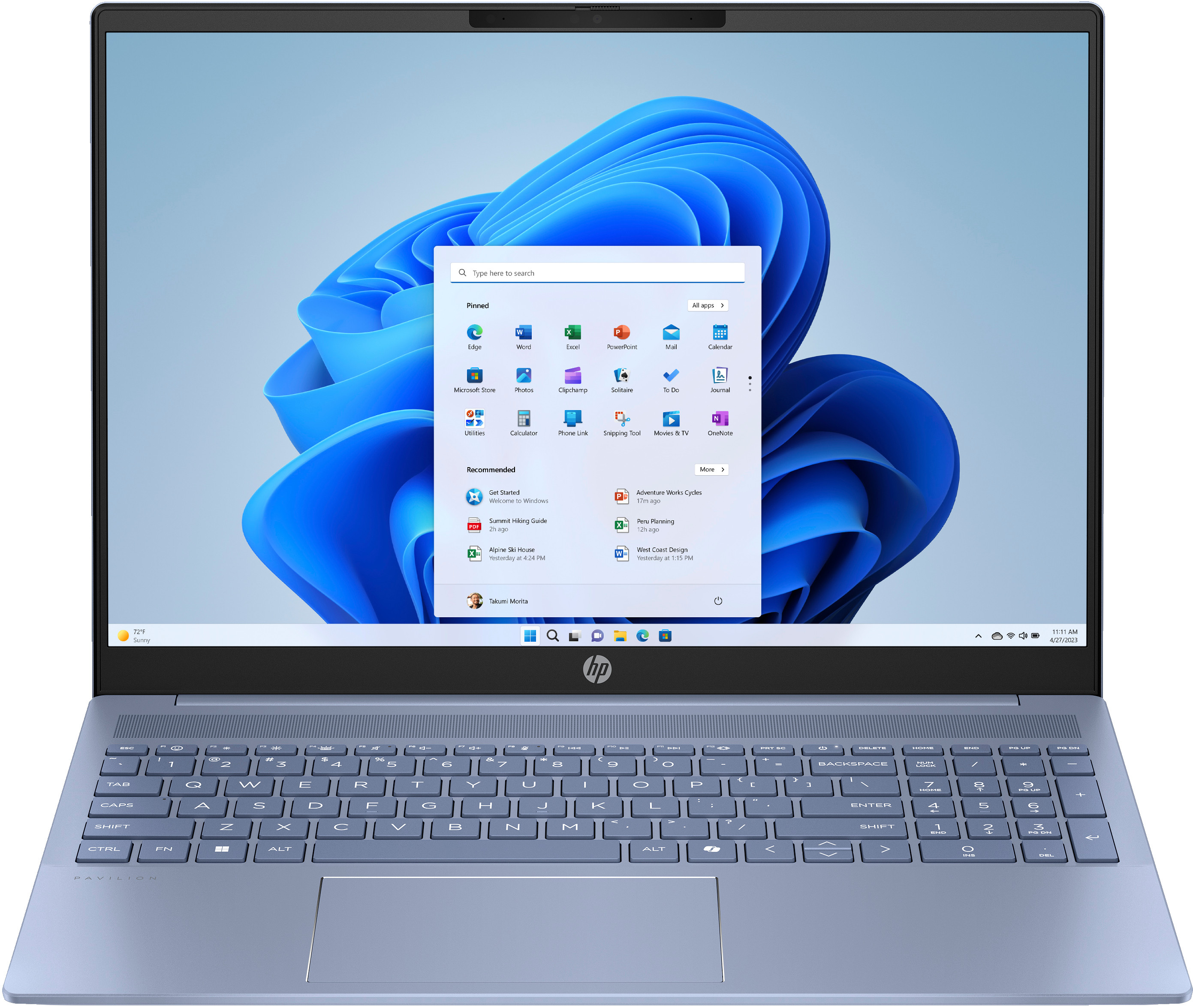 HP Pavilion 16-ag0211nw Ryzen 5 8540U 16"WUXGA AG IPS 16GB DDR5 SSD512 Radeon 740M BLKB 59Wh Win11 2Y Sky Blue - zdjęcie 1