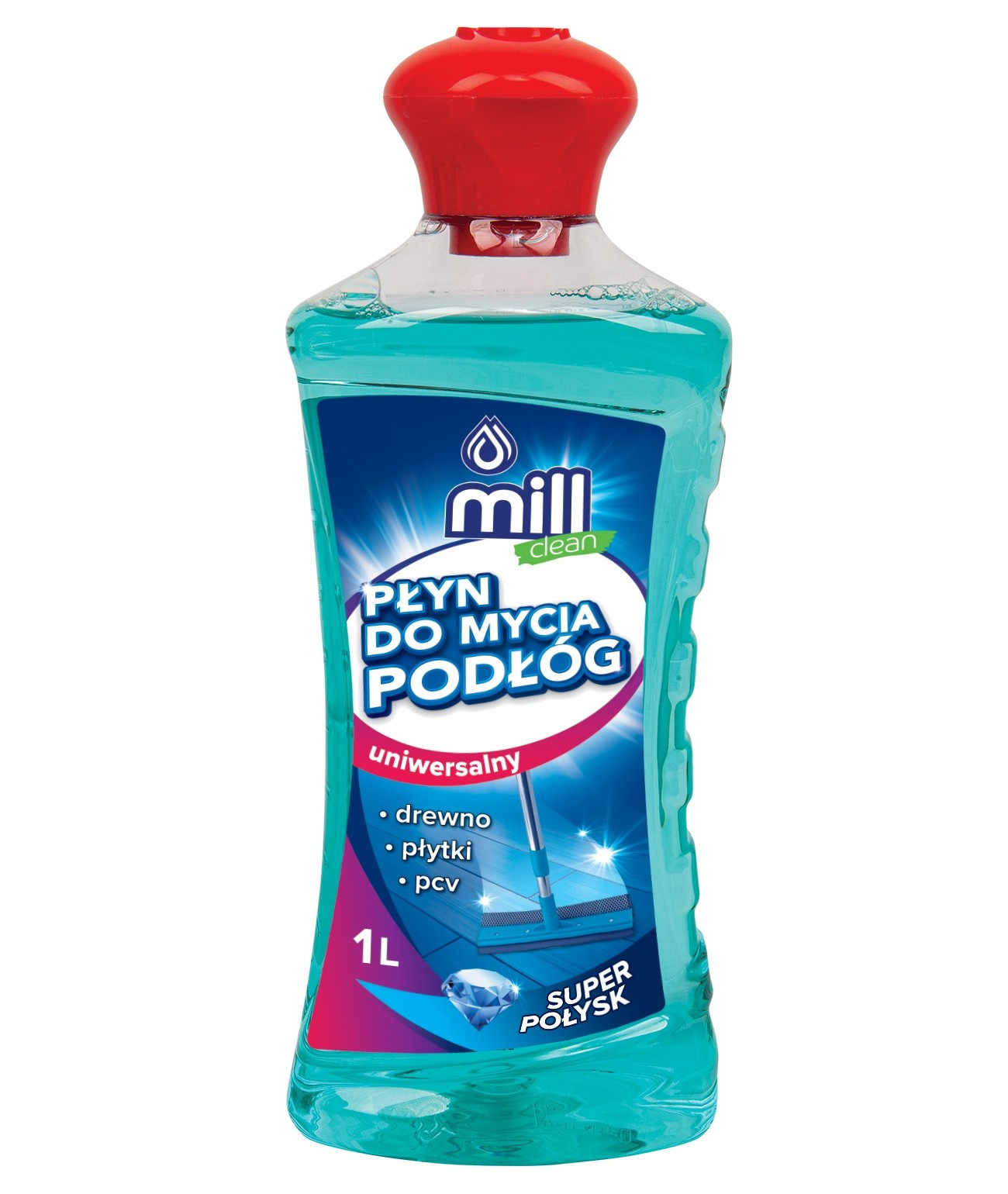 MILL CLEAN płyn do mycia podłóg Uniwersalny o zapachu Grejpfruta 1l - zdjęcie 1