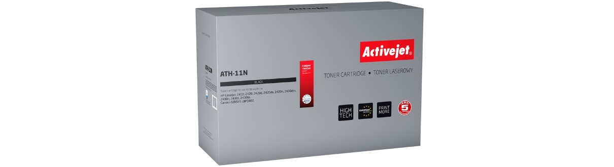 Activejet ATH-11N Toner do drukarek HP, Canon, Zamiennik HP 11A Q6511A, Canon CRG-710; Supreme; 6000 stron; czarny. - zdjęcie 6
