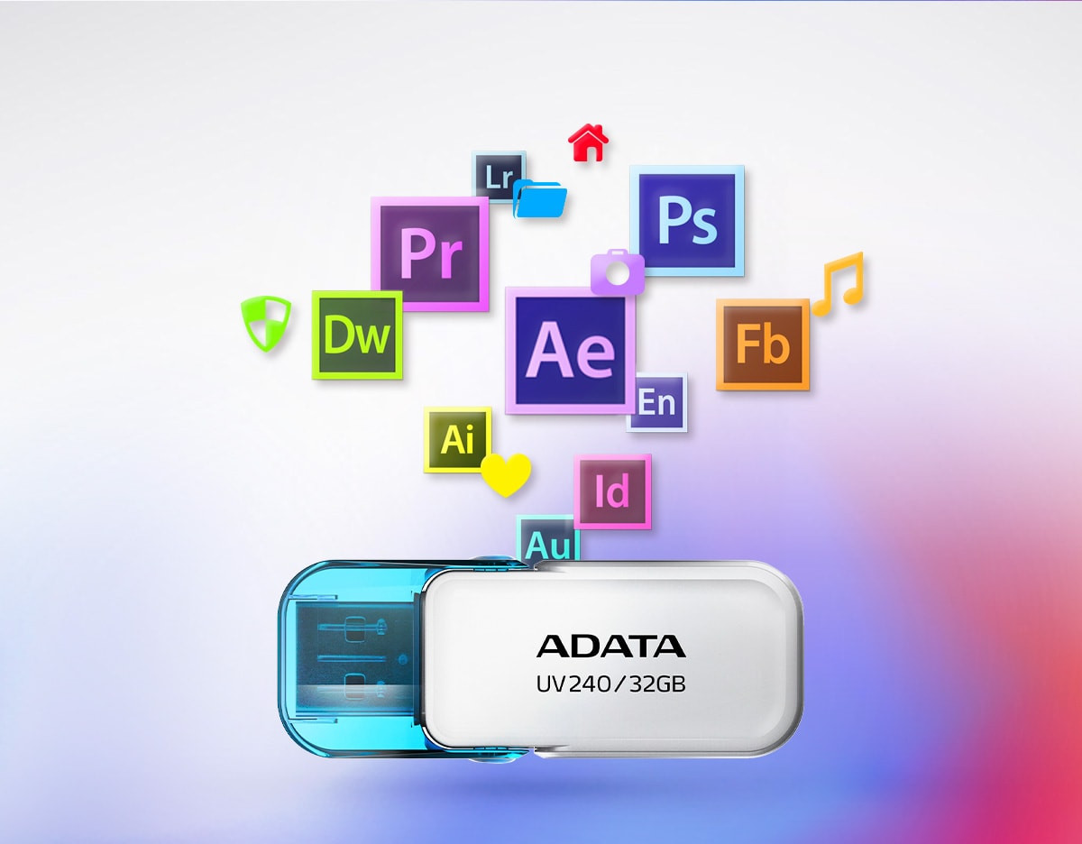 ADATA FLASHDRIVE UV240 64GB USB 2.0 Black - zdjęcie 3