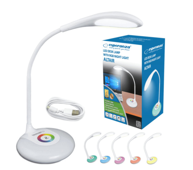 ESPERANZA LAMPKA LED BIURKOWA 256 KOL RGB ALTAIR - zdjęcie 4