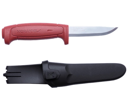 Nóż Morakniv BASIC 511 - Carbon Steel - Czerwony - zdjęcie 1