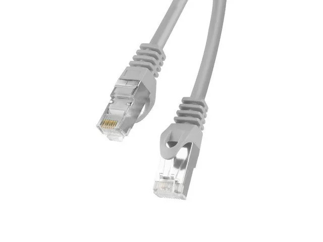 LANBERG PATCHCORD KAT.6 FTP 15M SZARY FLUKE PASSED - zdjęcie 1