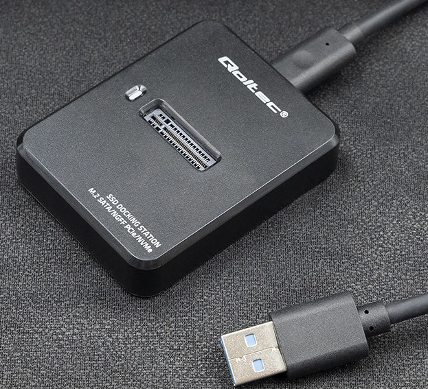 QOLTEC STACJA DOKUJĄCA DYSKÓW SSD M.2 SATA/PCIE - zdjęcie 2