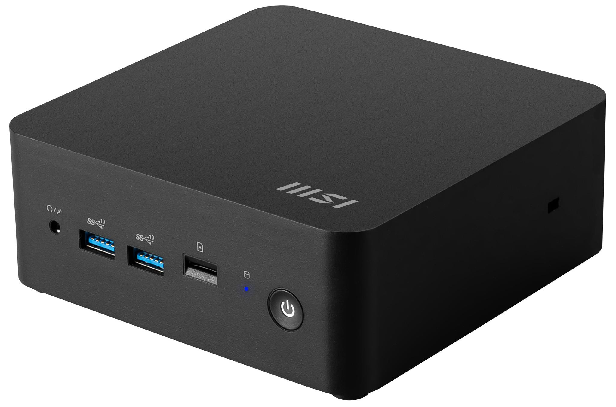 MSI Cubi NUC 1M-003EU i3-100U 8GB SSD512GB Intel UHD Graphics AX211 WiFi 6E Windows 11 Pro Black - zdjęcie 2