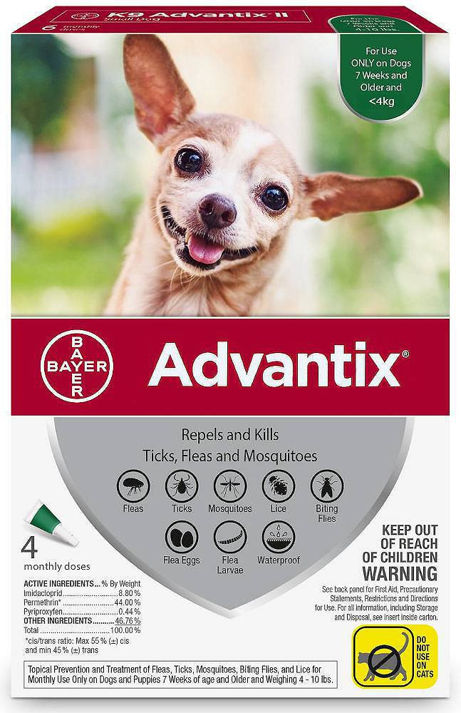 ELANCO Advantix - krople przeciw kleszczom dla psa XS - 4x0,4ml - zdjęcie 1
