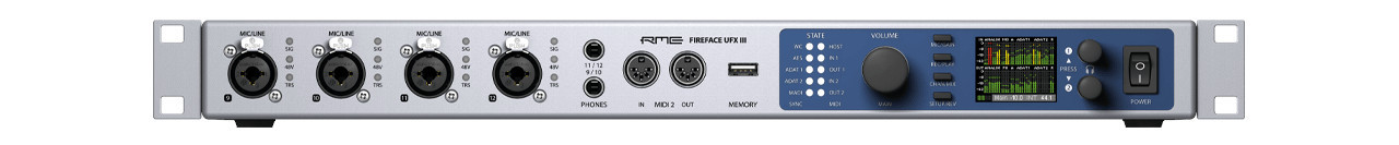 RME FIREFACE UFX III - Interfejs Audio USB [30 IN/ 30 OUT] - zdjęcie 1