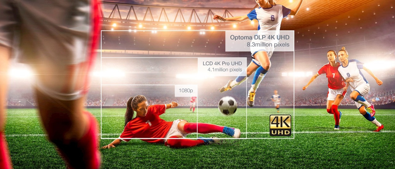PROJEKTOR OPTOMA UHD38x DLP UHD 4000 ANSI 1000000:1 - zdjęcie 3