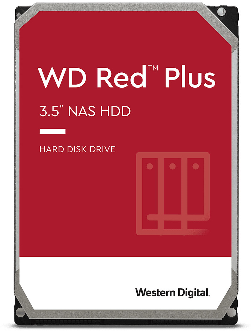 Dysk twardy HDD WD Red Plus WD120EFBX (12 TB ; 3.5"; 256 MB; 7200 obr/min) - zdjęcie 1