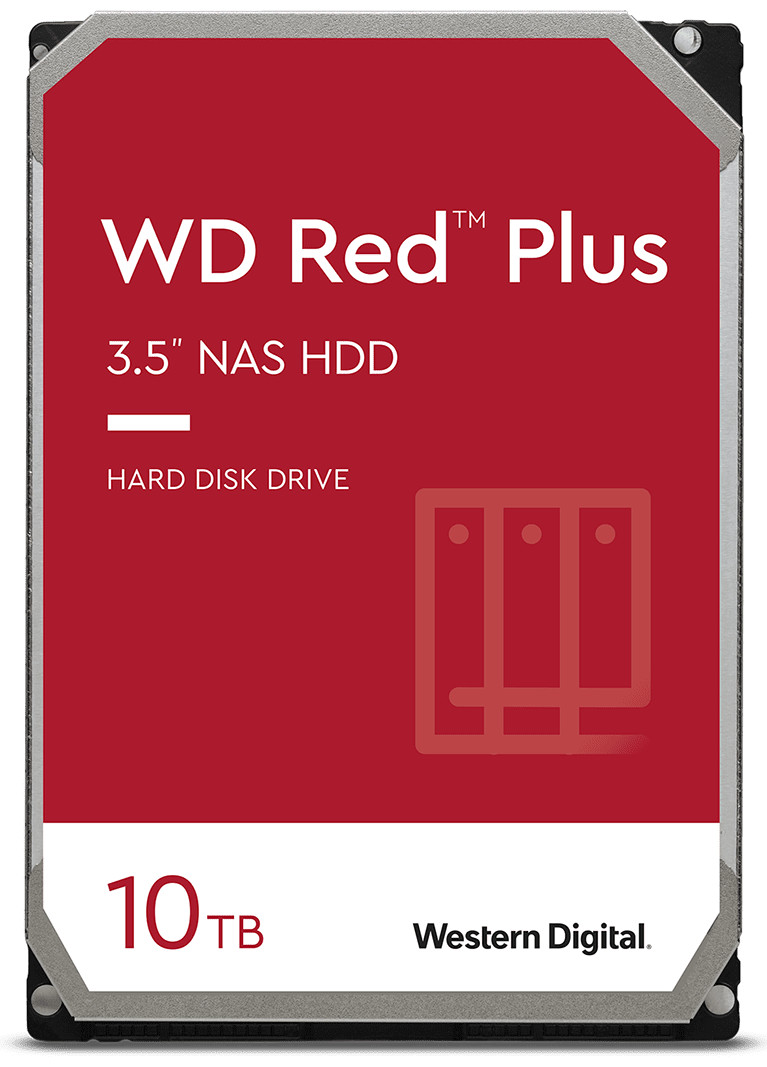 Dysk twardy HDD WD Red Plus WD101EFBX (10 TB ; 3.5"; 256 MB; 7200 obr/min) - zdjęcie 1