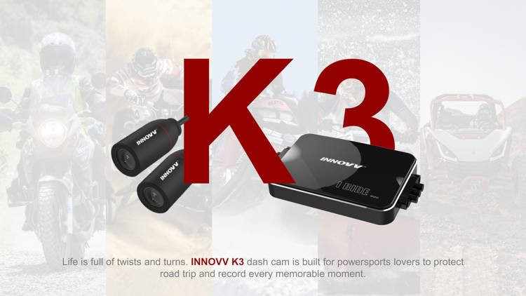 INNOVV K3 - wideorejestrator motocyklowy 2 kamery - zdjęcie 1