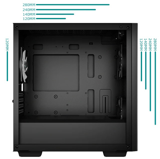 Obudowa DeepCool MATREXX 40 3FS (DP-MATX-MATREXX40-3FS) - zdjęcie 2