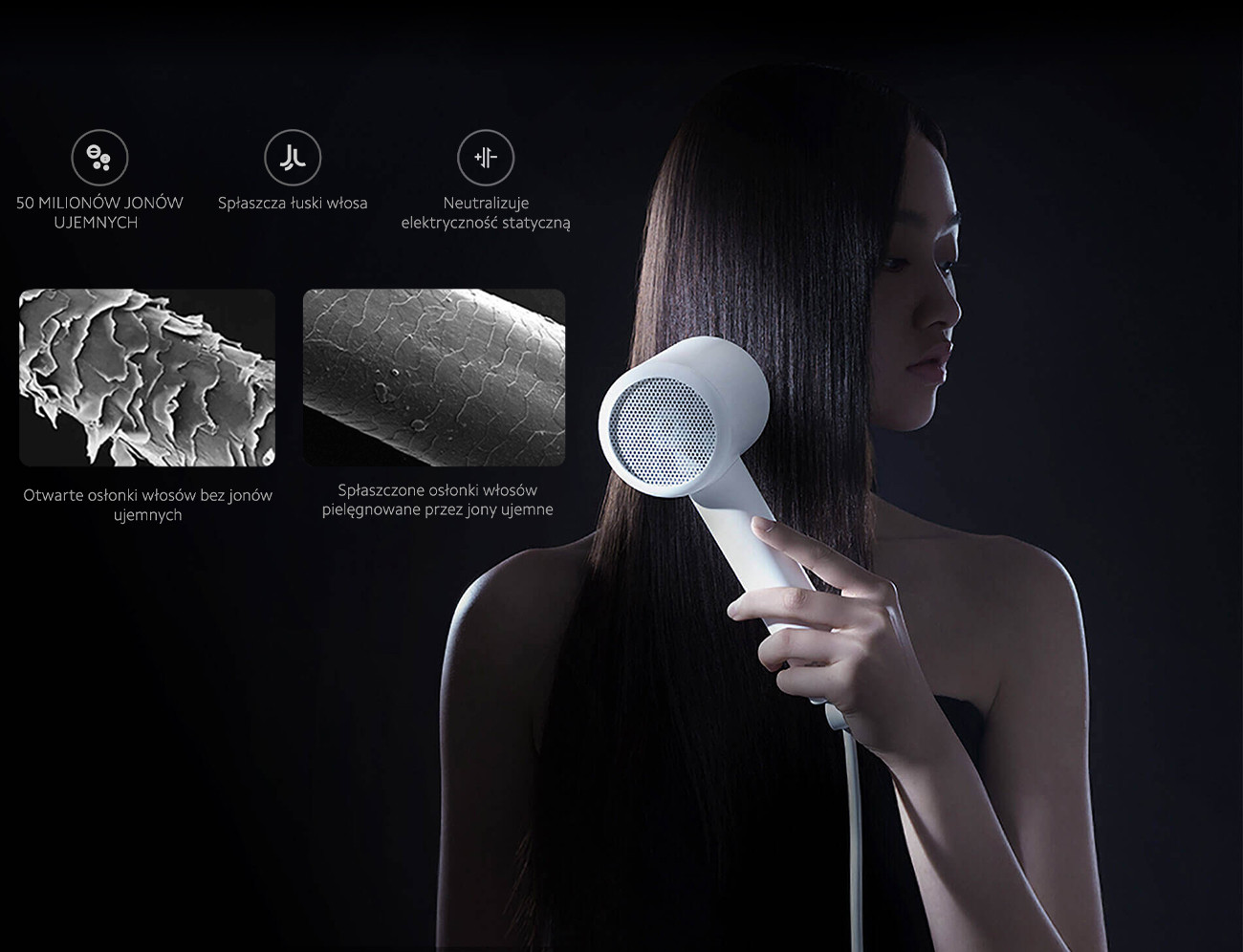 Suszarka do włosów Xiaomi Mi Ionic Hair Dryer H300 - zdjęcie 8
