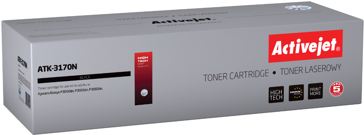 Activejet ATK-3170N Toner do drukarki Kyocera, Zamiennik Kyocera TK-3170; Supreme; 15500 stron; czarny. - zdjęcie 6
