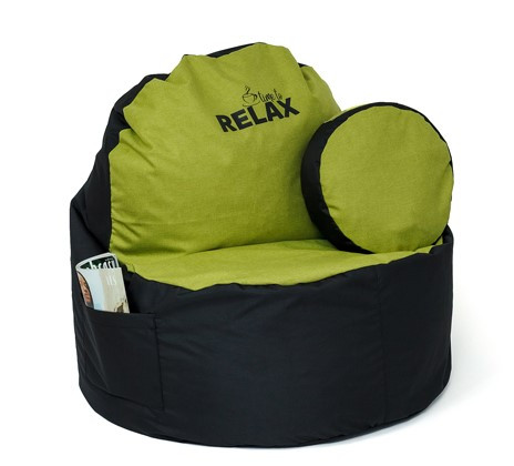 Pufa worek sako COFFEE czarny-oliwka XXL 120x80 - zdjęcie 1