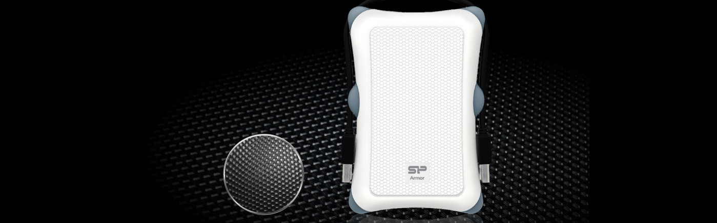 Dysk zewnętrzny HDD Silicon Power Armor A30 (1TB; 2.5"; USB 3.2; 5400 obr/min; White; SP010TBPHDA30S3W) - zdjęcie 4