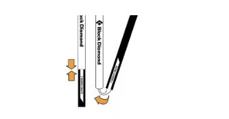 Kije Trekkingowe Black Diamond DISTANCE CARBON FLZ POLES ULTRA BLUE 140 cm - zdjęcie 5