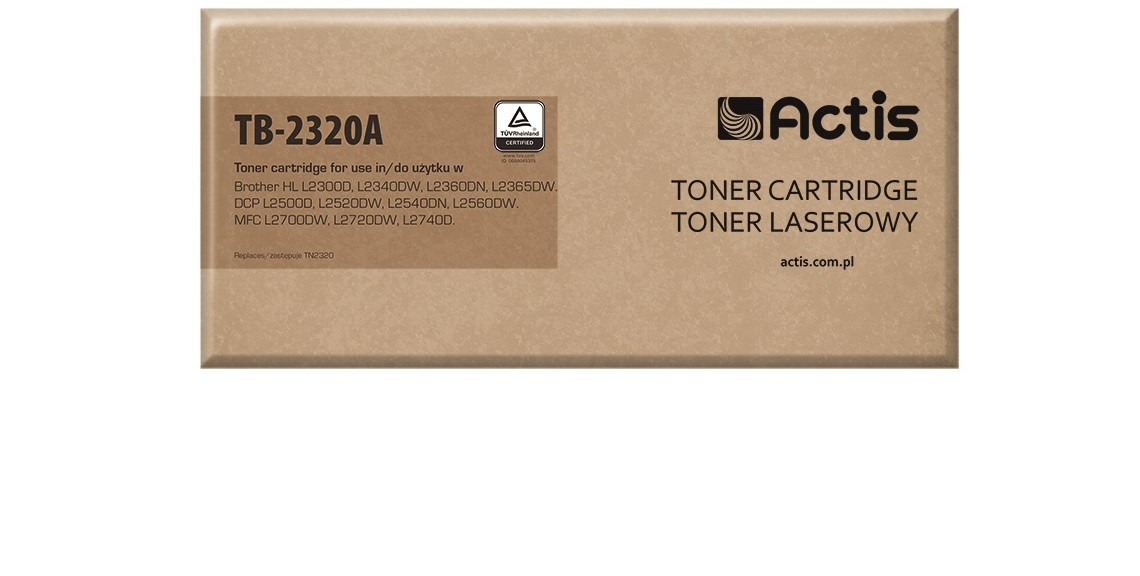 Actis TB-2320A Toner do drukarki Brother, Zamiennik Brother TN-2320, TN2320; Standard; 2600 stron; czarny. - zdjęcie 1