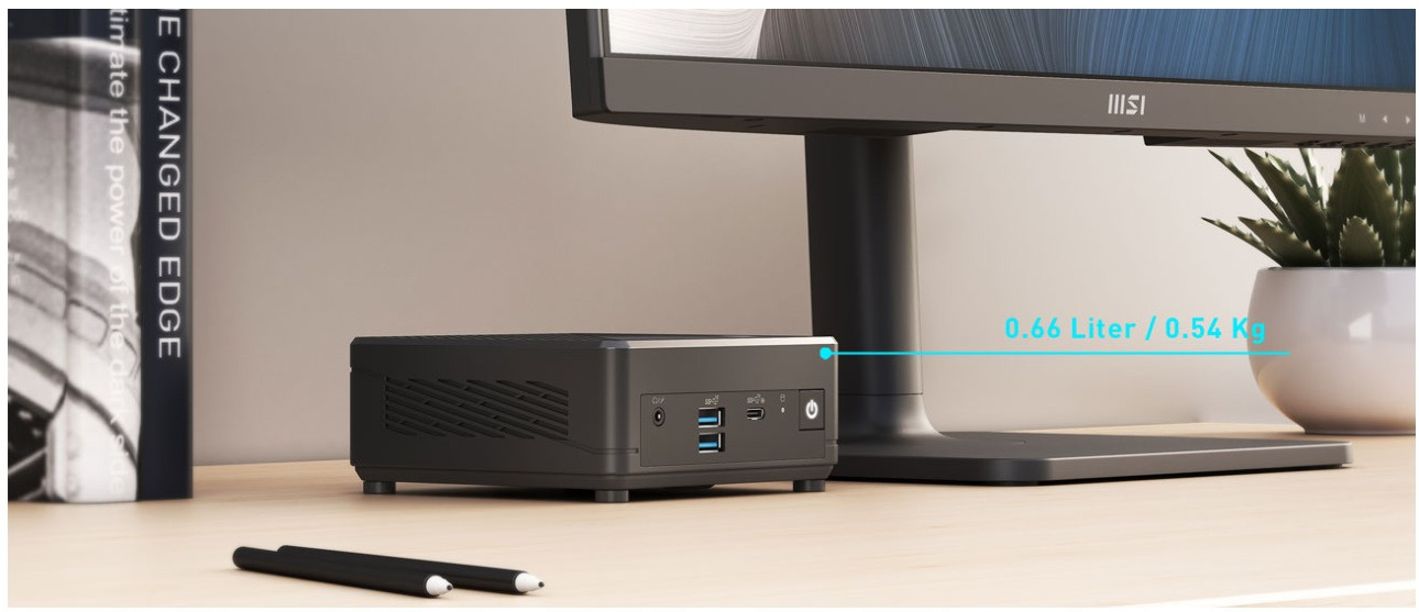 MSI Cubi N ADL-002EU Celeron N100 4GB SSD128 Intel UHD Graphics W11Pro - zdjęcie 3