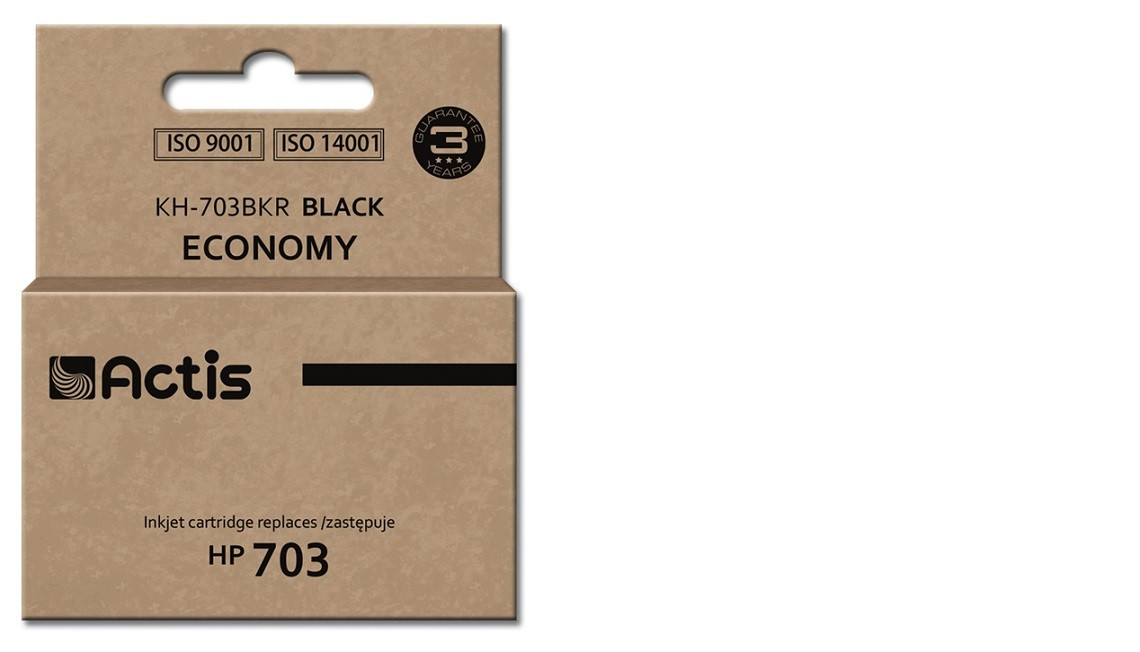 Actis KH-703BKR Tusz do drukarki HP, Zamiennik HP 703 CD887AE; Standard; 15 ml; czarny. - zdjęcie 1