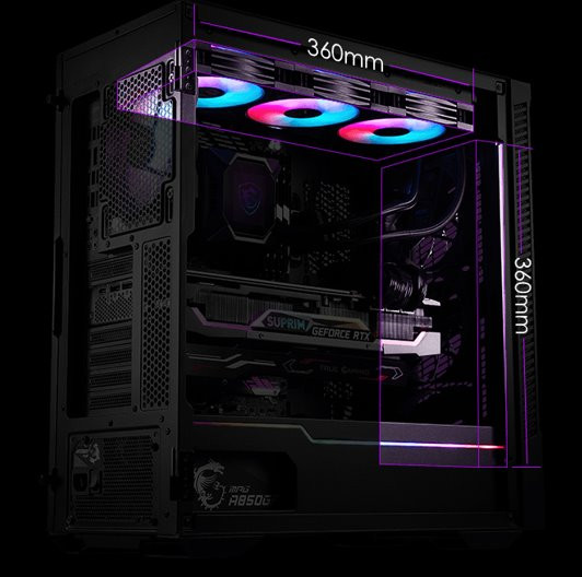 Obudowa MSI MPG VELOX 100P AIRFLOW (306-7G18P25-809) - zdjęcie 7